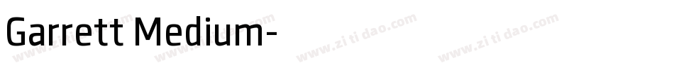 Garrett Medium字体转换